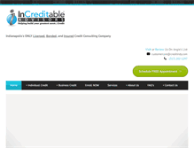 Tablet Screenshot of creditindy.com